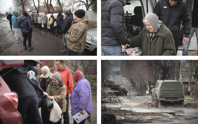 FVIの現地パートナー団体KJMCがキーフで支援活動をしています。